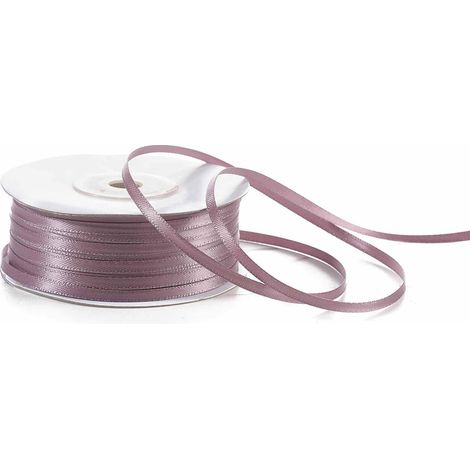 Nastro doppio raso color grigio tortora, mm 3 x 100 m