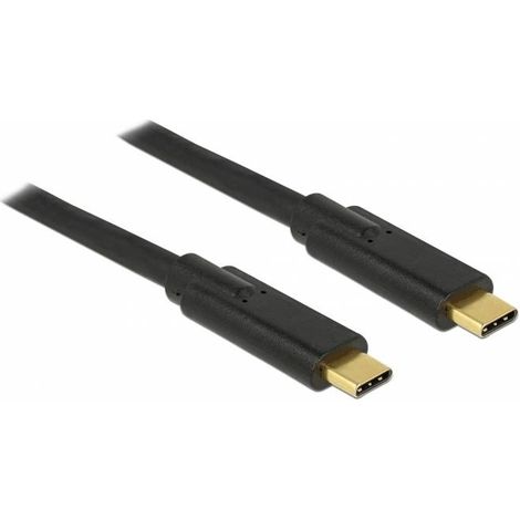 Delock Câble USB-C USB 2.0 USB-C® mâle, USB-C® mâle 4.00 m noir 83868 (1/2)