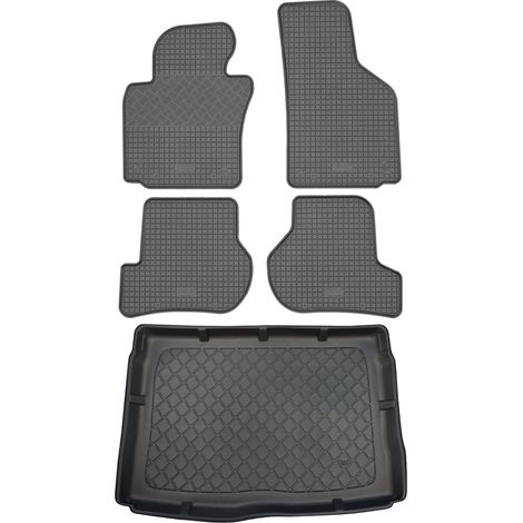 Set di tappetini in gomma per auto e tappetino per bagagliaio per Volkswagen Golf VI 5K Hatchback (3/5 porte) dal 09.2008 al 09.2012. (1/5)