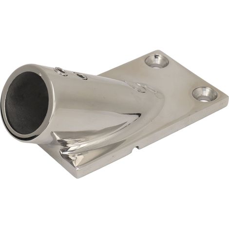 Embout de Base Rectangulaire pour Tube de Rambarde en Acier Inoxydable 316, Quincaillerie Marine pour Yacht, 25mm (1/5)