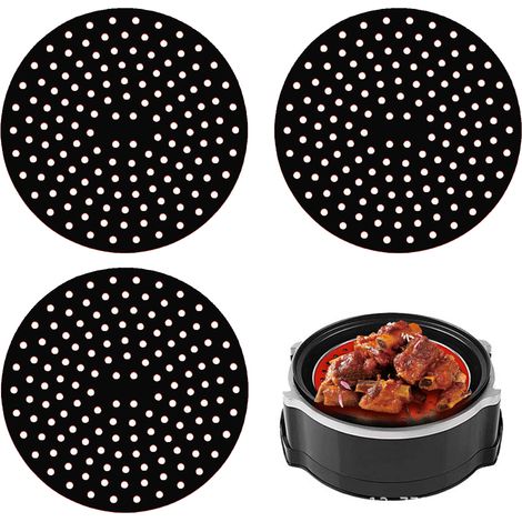 Liner Pour Friteuse À Air - Silicone Alimentaire 230 °C - Compatible Tous Modèles - 3 Pièces (1/5)