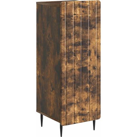 Credenza Rovere Fumo 34,5 x 33 x 92 cm Legno ingegnerizzato vidaXL