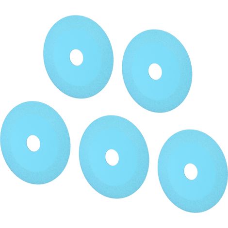 5 Disques de Coupe Verre Diamant 100mm 4 Pouces Lame Ultra-Mince pour Meuler Verre Jade Bouteilles Carrelage Bleu (1/5)
