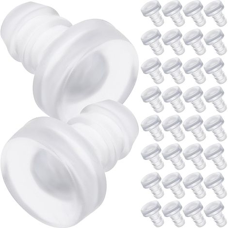 Lot de 200 Butoirs de Porte D'armoire en PVC Installation Ferme Bruit pour Protection Meuble Transparente et Anti-Collision (1/5)