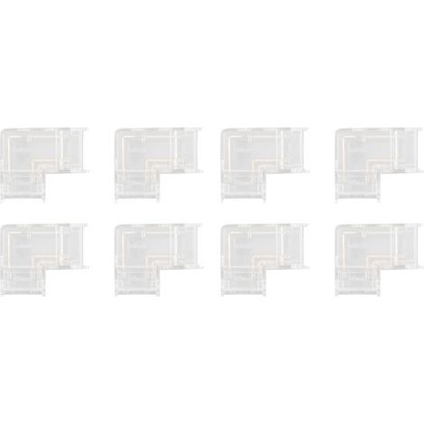 Lot 8 connecteurs COB – 3 broches – forme L – clips sans fil – sans soudure – Fafeicy (1/5)