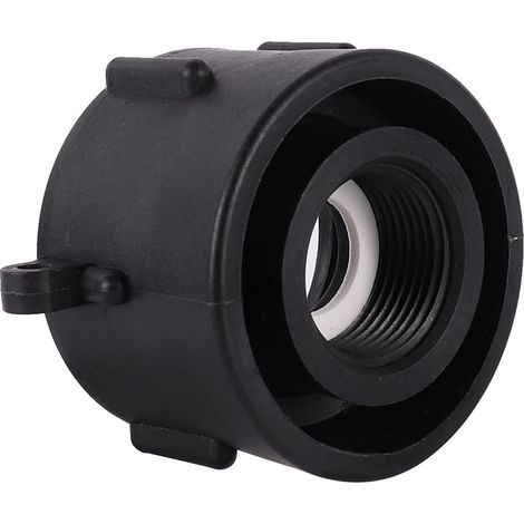 Adaptateur IBC 60 mm Filetage Grossier à 1",Adaptateur Robinet Tuyau Arrosage,Raccord Cuve 1000 litres,pour Vanne Cuve 1000l,Reservoir eau de Pluie,Conteneur (1/5)