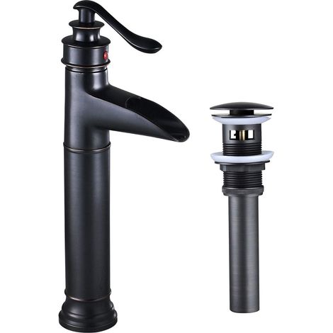Robinet de lavabo Start Edge, taille S, sans bonde, bonde clic-clac incluse, installation rapide, chromé, 23898001 (Importation d'Allemagne) (1/5)