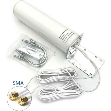 Antenne Exterieure - 4G 5G - 698-3800 MHz - Gain 28 dBi - Connecteur SMA Mâle - Pour Routeur Wifi Modem Amplificateur De Signal - 1 Pièce