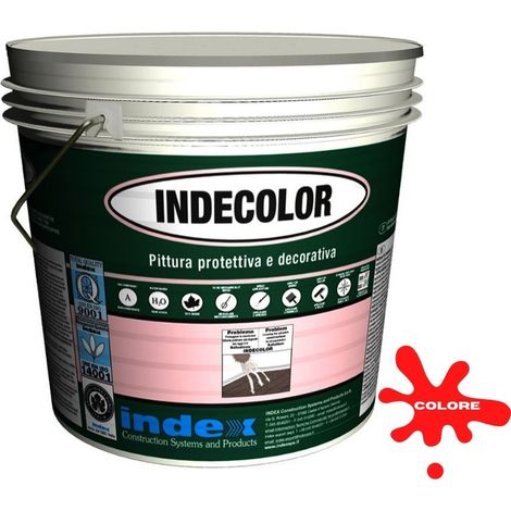 Indecolor (rosso ral 3009) pittura protettiva da 20 kg