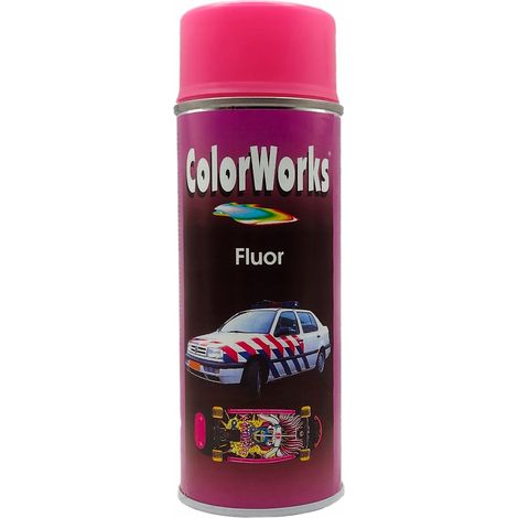 Pinkfarbene Fluo-Dekorationsfarbe, pinkes Neon-Spray, 400 ml (1/3)
