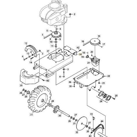 TAPA TRASERA ORIGINAL STIGA - 1126-8068-01