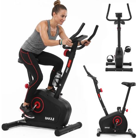 Cyclette Magnetica con 8 Livelli Potenza Bici Fitness Bicicletta Gym Allenamento