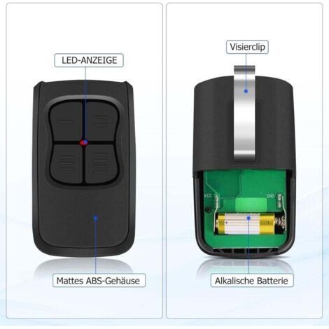 NALOOKAMIC Télécommande pour ouvre-porte de garage 40,685 MHz - Pour Normstahl T40, T40-1, T40-2, T40-4M, compatible avec Perfect S, Perfect SE, 900, 1200 FM - Émetteur manuel FM (2) (1/3)