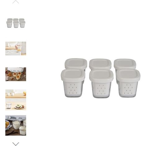 Set mit 6 töpfen für joghurtbereiter - Seb - XF100110 (1/2)