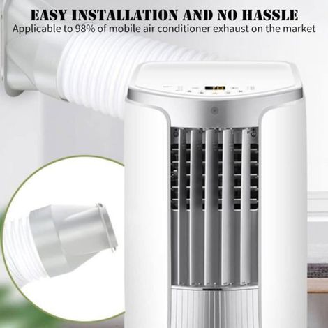 Adaptateur Fenêtre - Pour Climatiseur Portable - Tuyau Échappement 13 cm - Kit Joint Fenêtre - 1 Pièce (1/5)