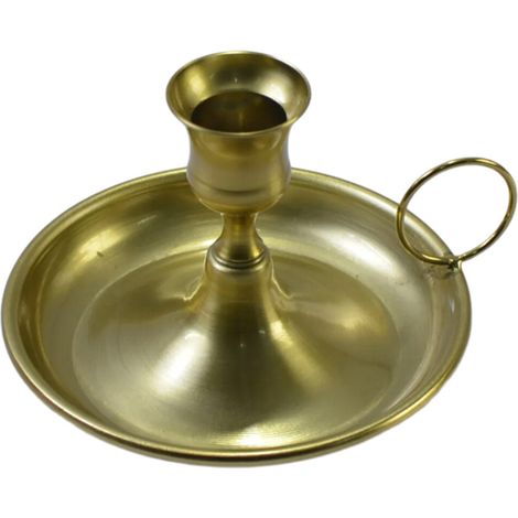 Candelabro cónico de hierro con asa, candelabro - Oro 2