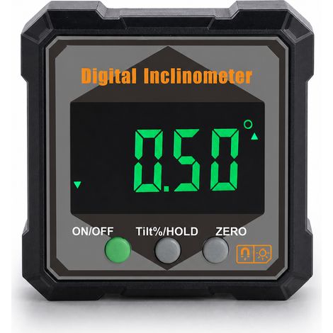 Inclinomètre Numérique IP54 LCD pour Bricolage 58 mm Orange (1/5)