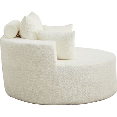 Fauteuil simple en mousse chenille,sans assemblage,fauteuil moderne moelleux pour salon,chambre,salon et salle de projection(CHI)