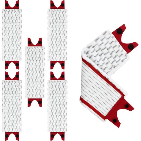 LaBlanc - 6 pezzi di ricambio per Vileda Ultramax Mop, per Vileda Ultramax/UltraMax Plus/Easy Wring UltraMax Mop, ricambio per Vileda Mop, per rimuovere le macchie sporche e mantenere il pavimento pul (1/5)