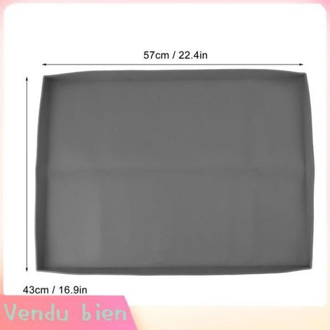 Garosa Tapis de plaque chauffante Tapis de plaque de cuisson en Silicone robuste, protège votre jardin plancha 22 pouces gris (1/5)