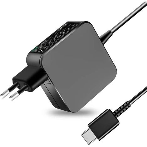 Chargeur pour Lenovo 19V 65W USB C Chargeur Portable Alimentation pour ThinkPad X/E/L/T/ X1 IdeaPad Yoga720 730 730s s730 910 920 C630 C930 Flex 11 Type C Adaptateur Secteur (1/5)