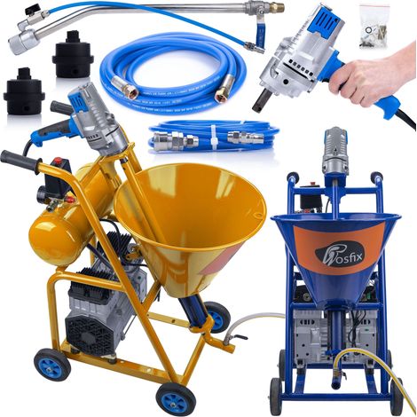 Agitatore per Intonaco Rosfix Blue Dragon BD41 – 4100W, 15L/Min, 20MPA  Serbatoio 25L, Compressore Integrato  Uso Professionale