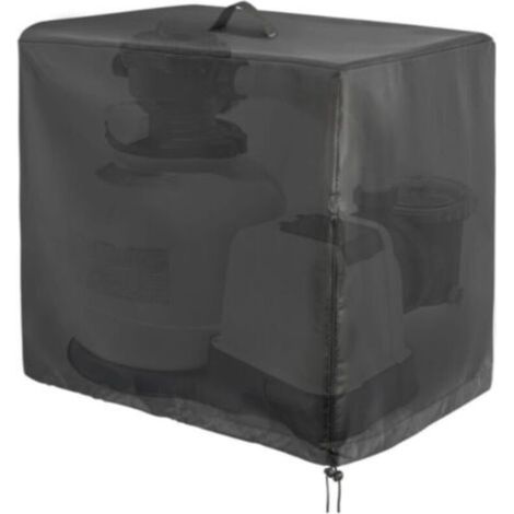 Housse De Protection Pour Pompe De Piscine - Tissu Oxford Impermeable - Pour Systeme Filtration Sable - 1 Unite (1/4)