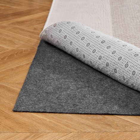 Sous Tapis Antidérapant 152,4x213,4 cm Sous-tapis Feutre pour Protéger Maintenir Empêcher Tapis de Glisser sur Parquets, Carrelages, Moquettes, avec Coussinets en Caoutchouc, Surface 3,25 m² (1/5)