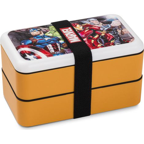 Marvel Avengers lunch box plastica porta merenda 18x10 cm