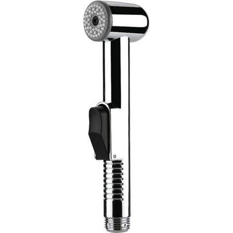 Bidet douchette WC lavable hygiénique, kit pommeau douchette chromé, finition chrome, douchette durable en ABS, nettoyant spray (1/5)