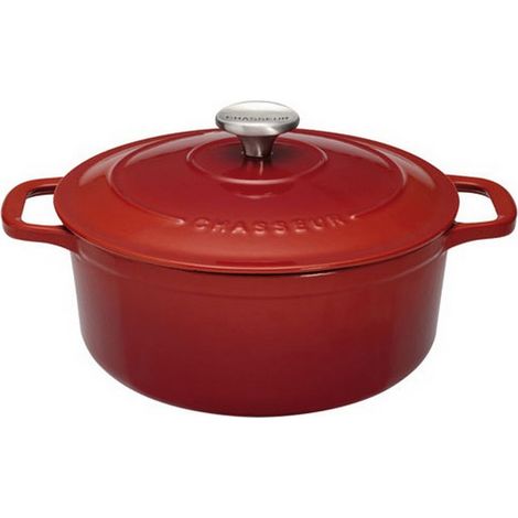 casseruola rotonda in ghisa smaltata 28 cm rubino - PUC472858 - Chasseur