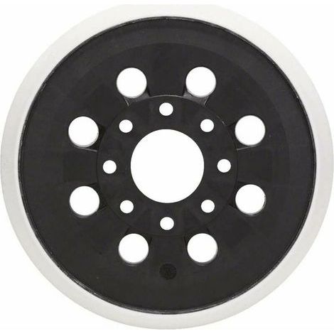 autres – Lot de 2 patins de ponceuse 125 mm – 8 trous pour extraction poussière – Compatibles Bosch GEX 125-1 AE, PEX 220 A, PEX 220 AE (1/3)