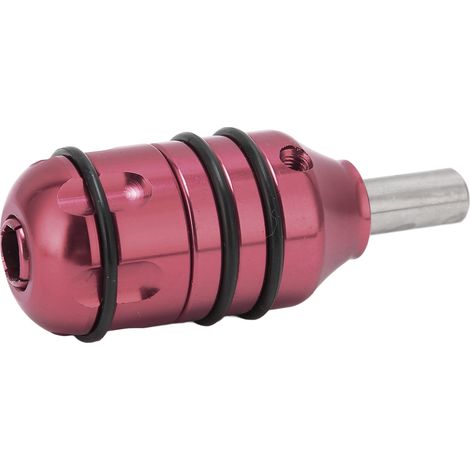 Manchon de tatouage en alliage d'aluminium 24mm, autobloquant, tube professionnel pour pistolet à tatouer, accessoire rouge (1/5)