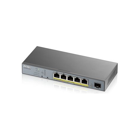 Zyxel GS1350-6HP-EU0101F switch Gestionado L2 Gigabit Ethernet (10/100/1000) Energía sobre Ethernet (PoE) Gris