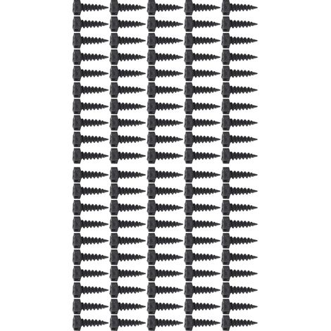 100 vis de fixation pour pots de pépinière en plastique, idéales pour la culture racinaire en extérieur. (1/5)