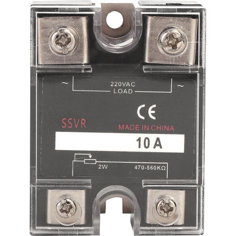 Régulateur de tension à semi-conducteurs monophasé SSVR 470-560 kΩ, alimentation électrique 220 V CA (BERM-R 10 A) (1/5)
