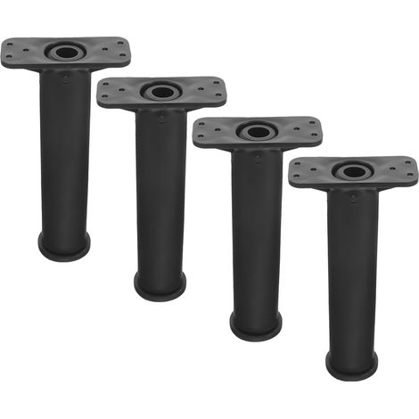 Set di supporto per letto regolabile in 4 pezzi con gambe regolabili in altezza e supporto centrale rinforzato.