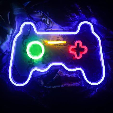 Neon-LED-Wandnachtleuchte – 41 x 27,5 cm Acrylplatte – USB-Anschluss – Dekoration für Spielzimmer, Bars und Clubs (1/5)