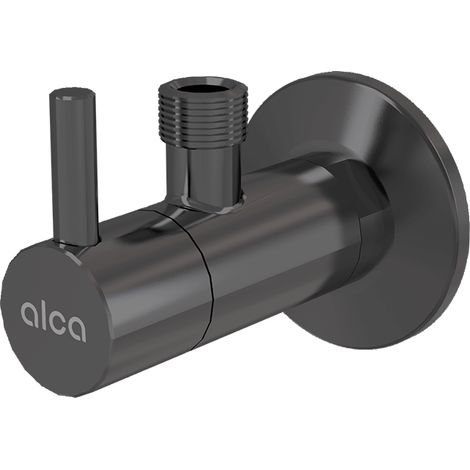 Alca - Eckventil mit Filter, matt gebürstetes Rotgussmetall ARV001-GM-B (1/2)