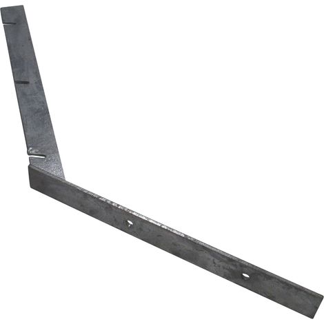 Galvanised Razor Barbed Wire Brackets Pack of 1 (Front Facing Fence Wall Security)