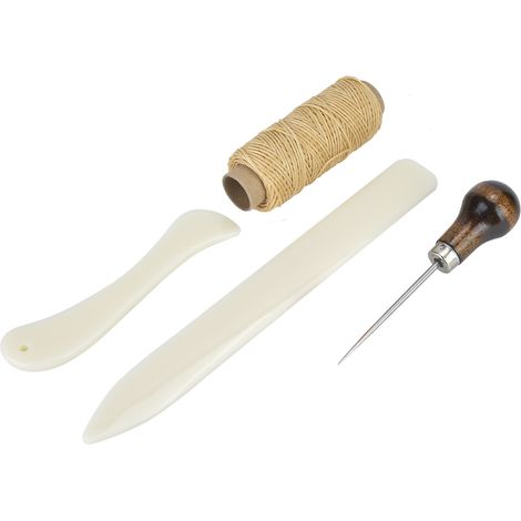 Kit d'outils à main pratique pour le travail du cuir, comprenant une aiguille à coudre et un kit de bricolage. (1/5)