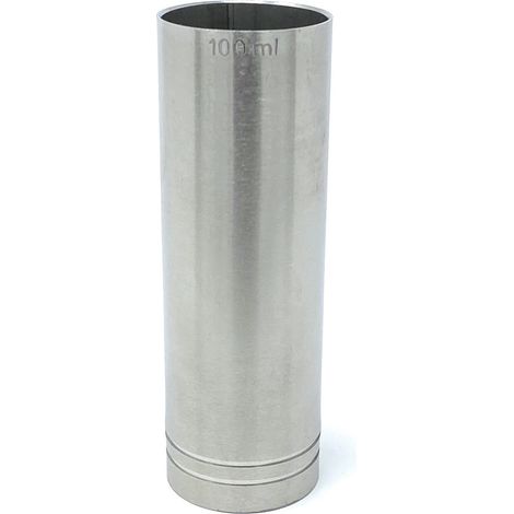 Messbecher Cocktail 10cl Edelstahl Barmaß Jigger 10 cl Dosierer Alkohol Bar Zertifikat