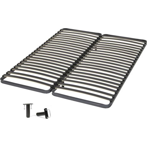 Sommier à lattes 2x80x200 Epsilon - 40 lattes bois - Fabrication française (1/5)