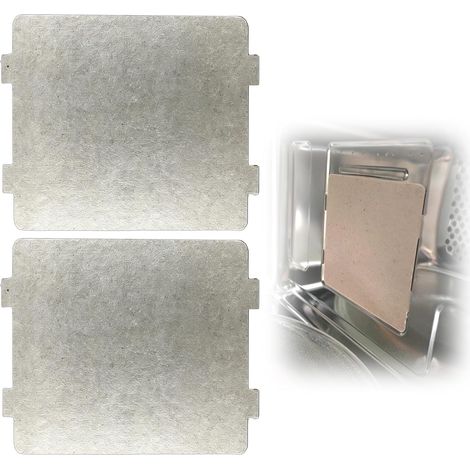 Lot de 2 Plaques Mica Universelles 9,9x10,8 Cm Découpables Pour Réparation Micro-Ondes Cuisine Maison (1/5)