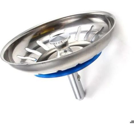 Bouchon Évier Cuisine Filtre avec Goupille Réglable - Universel Cuisine Bouchon Évier, Panier Crépine Pop-Up, Inoxydable (80mm) (1/4)