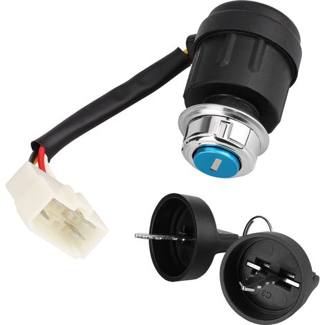 Accessoires pour karting de plage à quatre roues, moto tout-terrain, clé de contact à cinq broches, verrou de contact, interrupteur de démarrage.