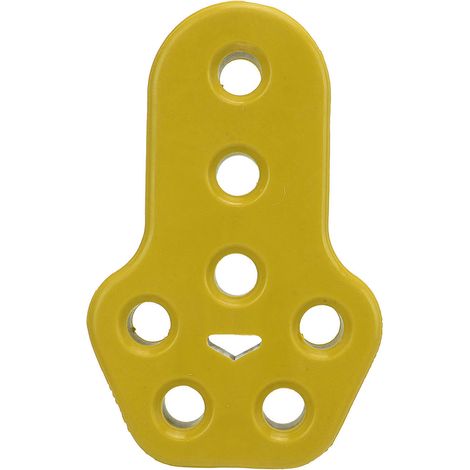 Support de pot d'échappement, silencieux, isolation en caoutchouc, universel 7 trous, diamètre 12 mm, jaune (1/5)