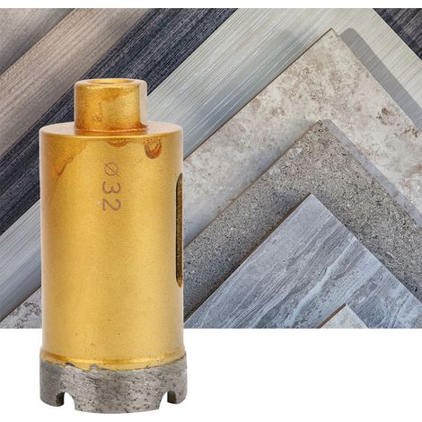 Forets diamantés pour marbre, carrelage, murs et parois vitrées, meuleuses d'angle, scies cloches 30 mm/32 mm/35 mm (1/5)