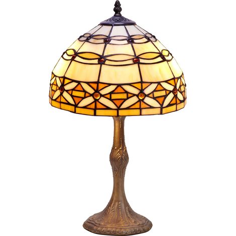 Mittlere Tischlampe in Form eines Sockels mit einem Durchmesser von 30 cm, Serie Elfenbein