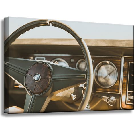 Leinwanddruck Vintage Oldtimer 60x40 cm